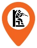 Location marker icon representing 4,000+ personal hunting markers created by users